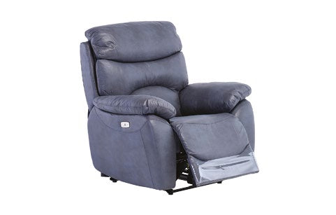 Lisbon Blue Armchair Electric Recliner