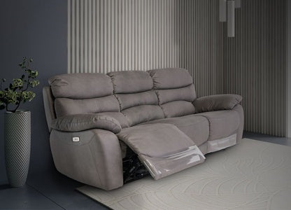 Lisbon Grey 2 Seater Electric Recliner Sofa