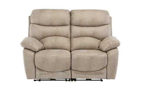 Lisbon Natural 2 Seater Electric Recliner Sofa