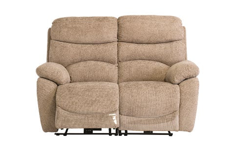 Lisbon Sand 2 Seater Electric Recliner Sofa