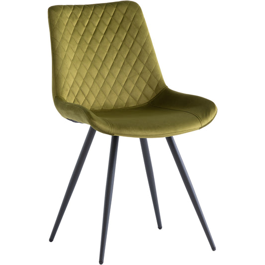 Mabel Velvet Dining Chair Olive