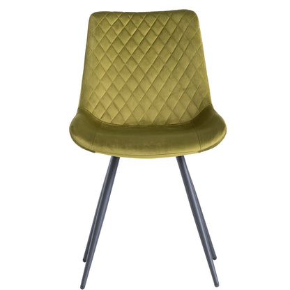 Mabel Velvet Dining Chair Olive