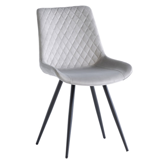 Mabel Velvet Dining Chair Silver
