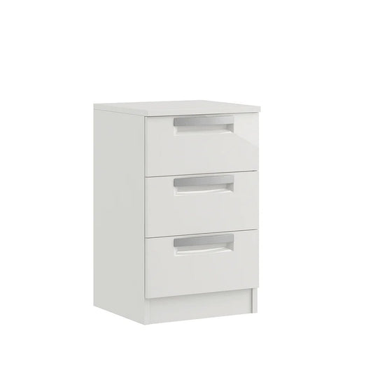 Milan 3 Drawer Bedside Chest