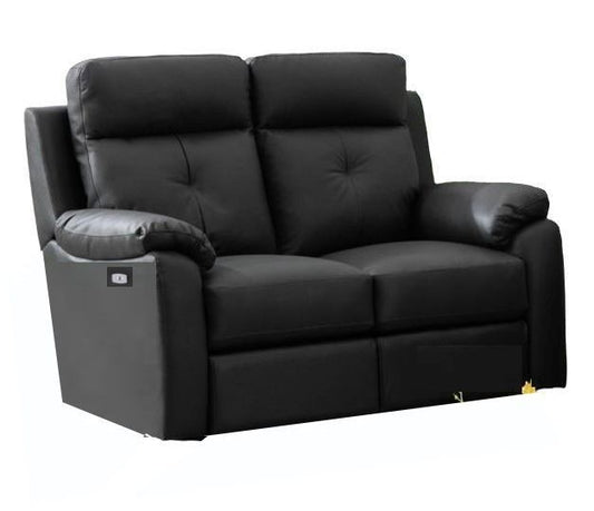 Milano Anthracite Leather 2 Seater Electric Sofa