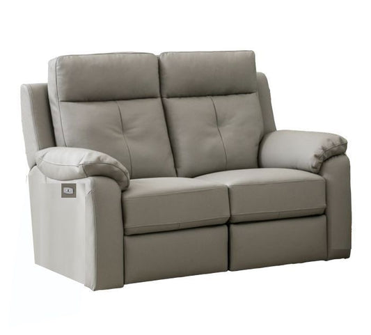 Milano Moon Leather 2 Seater Electric Sofa