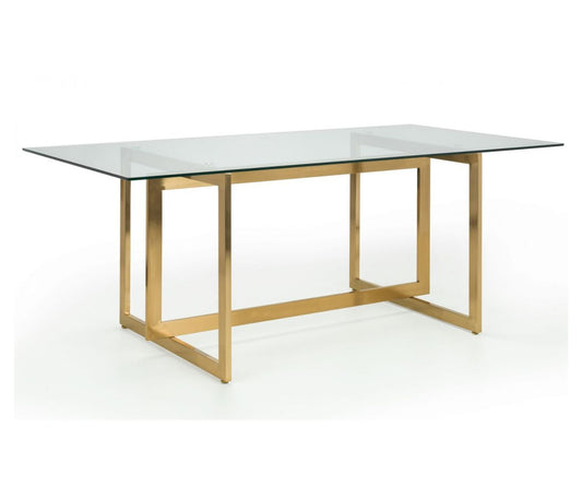 Minori 2m Glass Dining Table