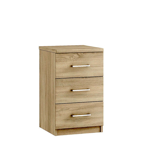 Madeira 3 Drawer Bedside Chest