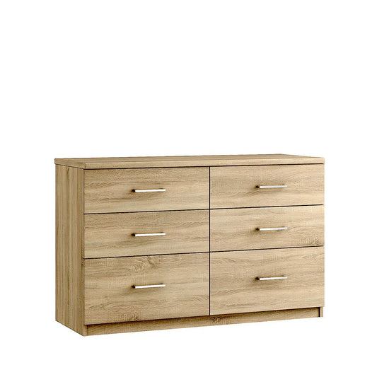 Madeira 6 Drawer Twin Chest (Inc Two Deep Drawers)