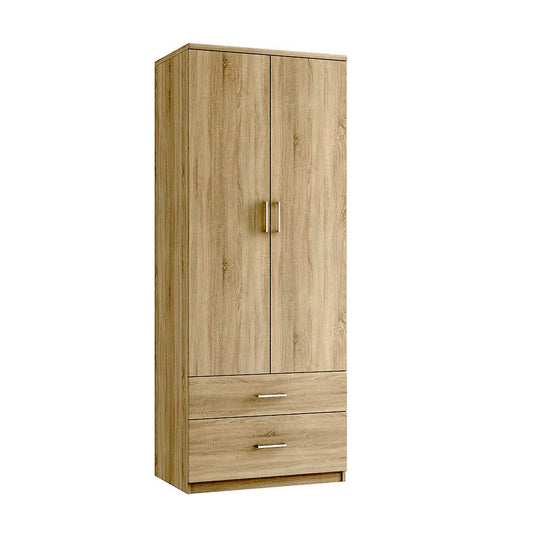 Madeira Double Tall 2 Drawer Gents Robe (With One Deep Drawer)