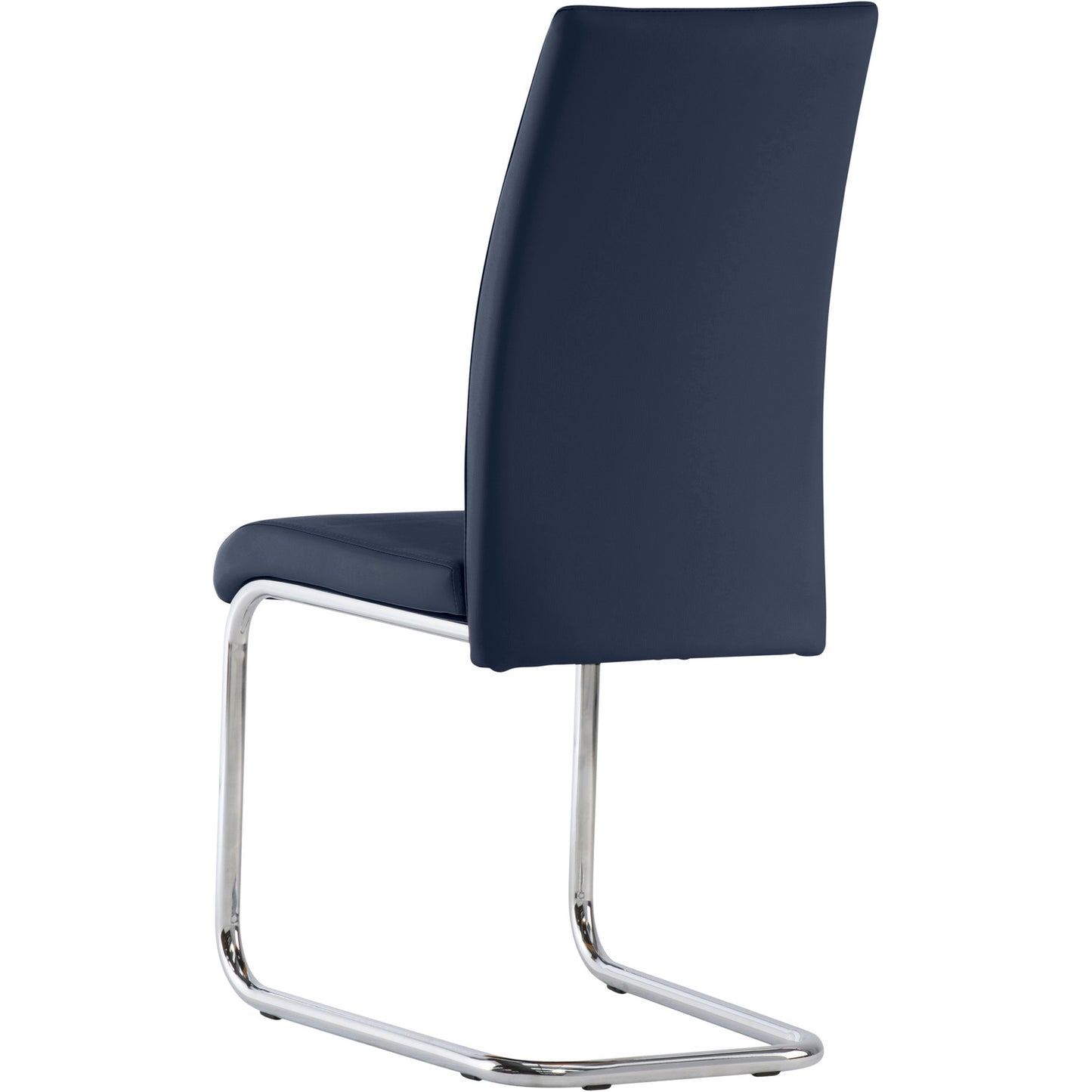 Monaco Cantilever Leather Chair Blue
