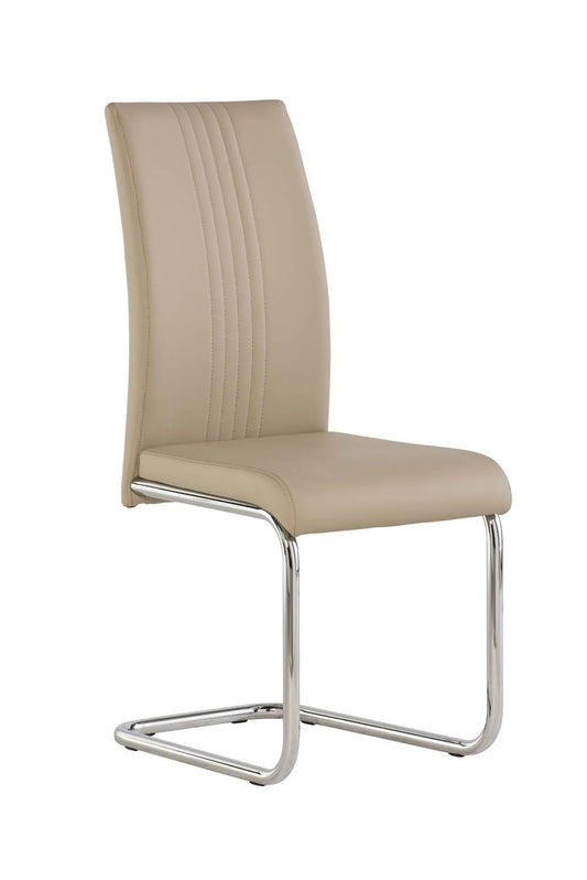 Monaco Cantilever Leather Chair Stone