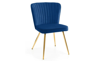 Montero 1m Round Table & 4 Blue Cannes Chairs