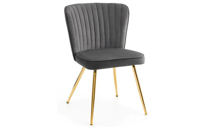 Montero 1m Round Table & 4 Grey Cannes Chairs