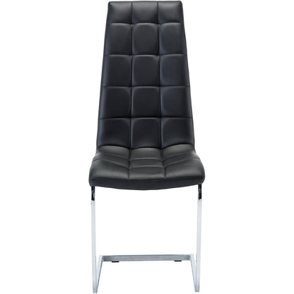 Moreno Faux Leather Dining Chair Black