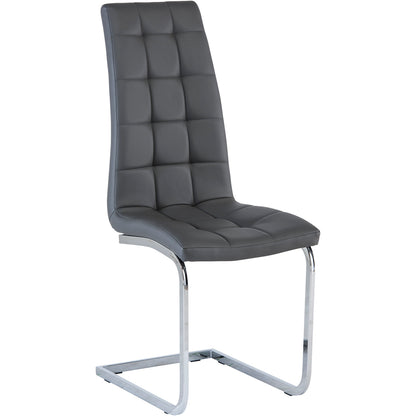 Moreno Faux Leather Dining Chair Grey