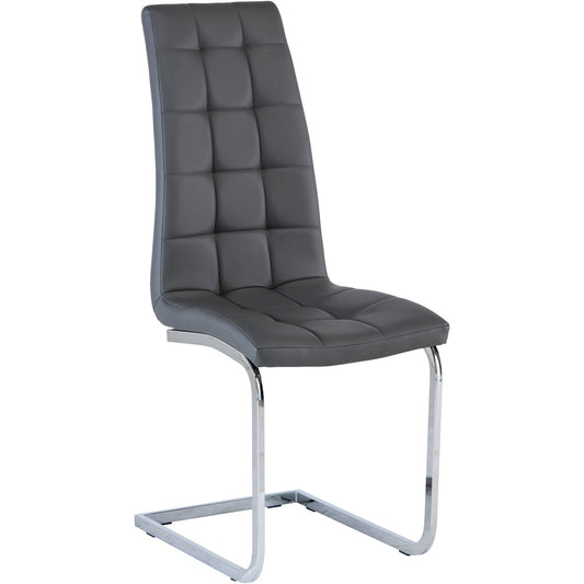 Moreno Faux Leather Dining Chair Grey