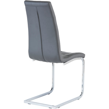 Moreno Faux Leather Dining Chair Grey