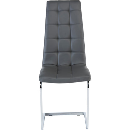 Moreno Faux Leather Dining Chair Grey