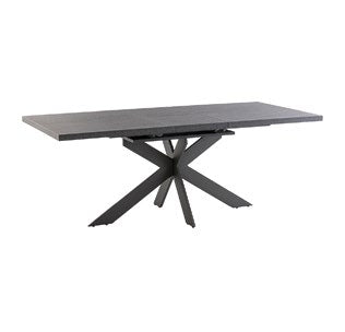 Picasso Dark Grey 1.6m (+0.4m) Extending Dining Table (X-Frame)