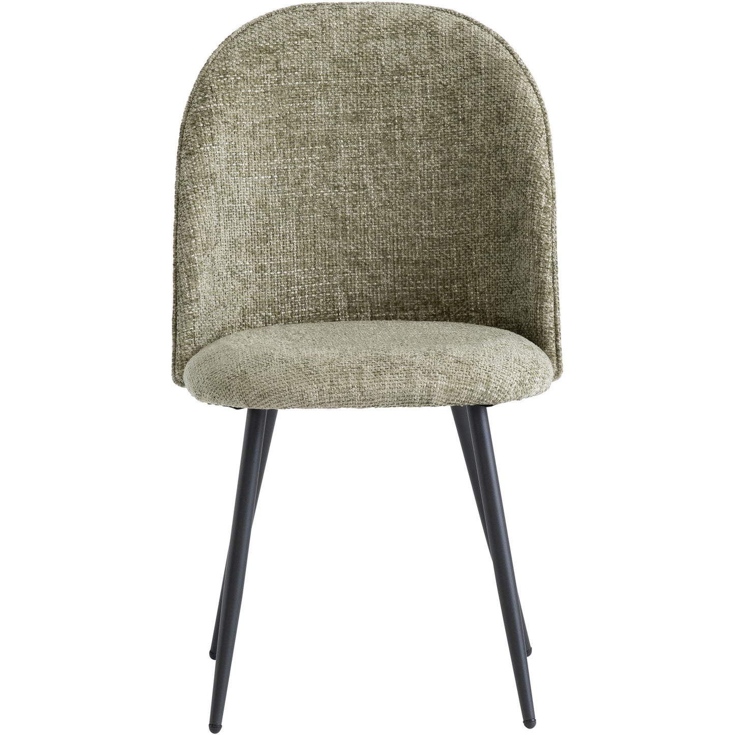 Ramona Textured Fabric Dining Chair Olive