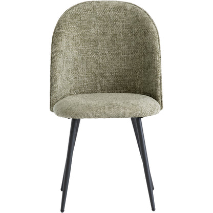Ramona Textured Fabric Dining Chair Olive