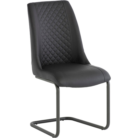 Ravello Faux Leather Dining Chair Grey