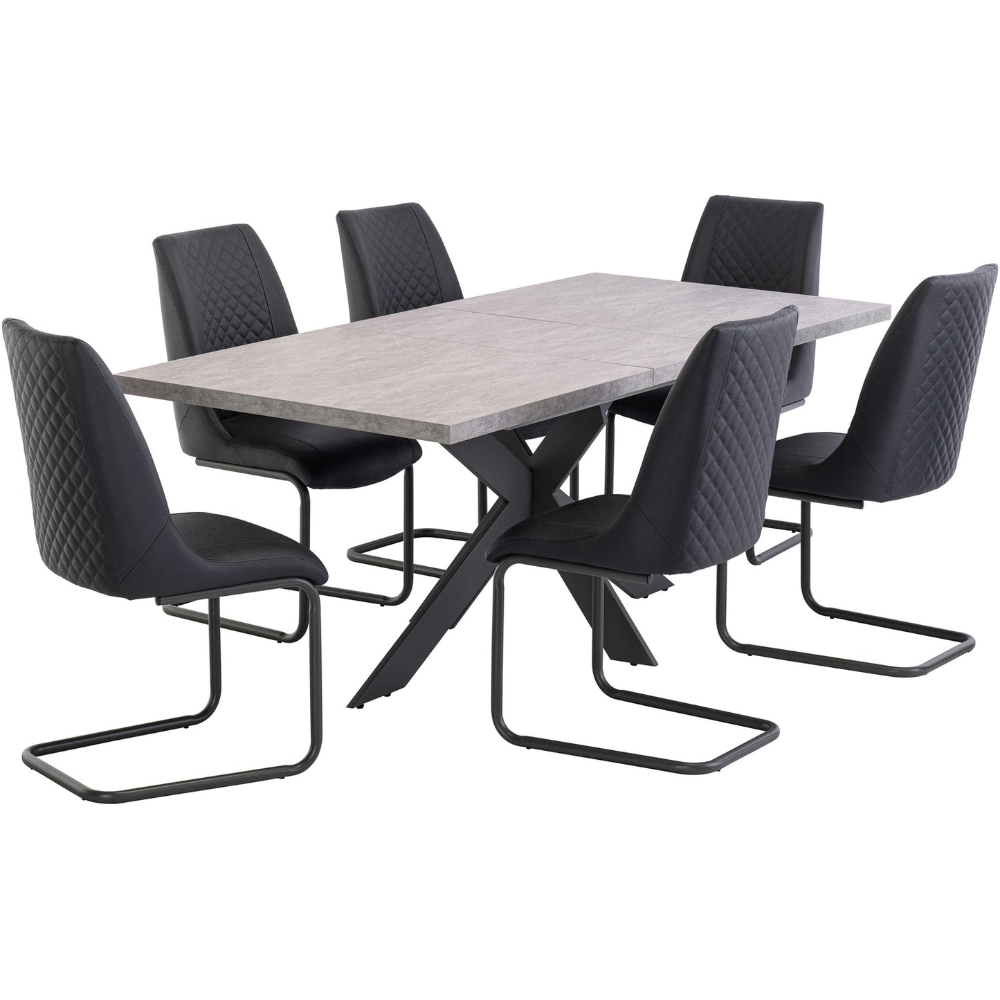 Ravello Faux Leather Dining Chair Grey