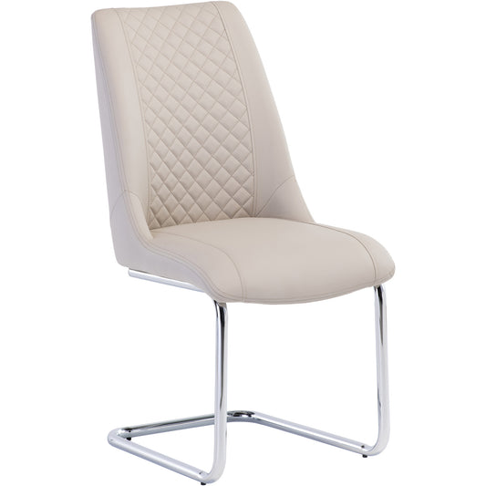 Ravello Faux Leather Dining Chair Stone Neutral