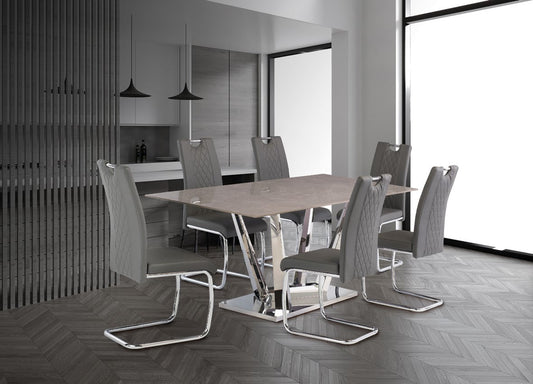 Remi Carlos Grey 1.8m Dining Table