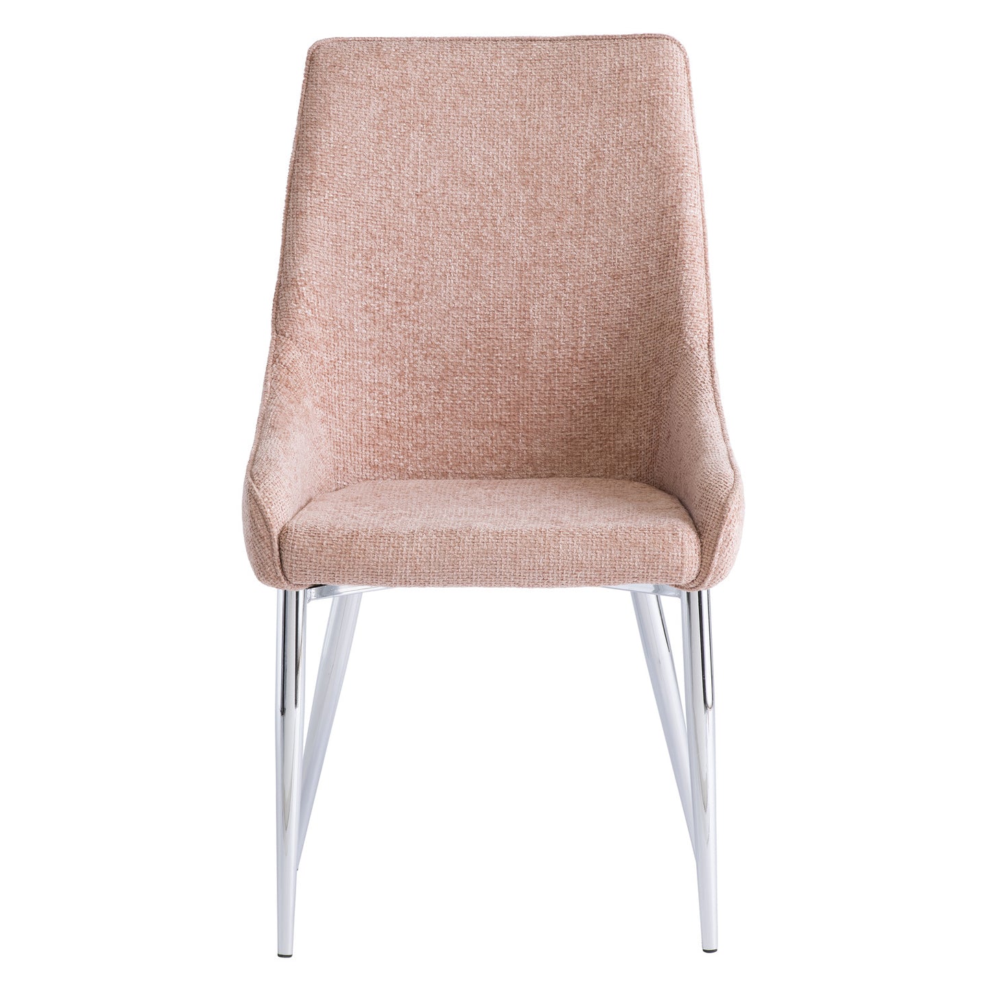 Rhone Textured Fabric Dining Chair Flamingo Pink