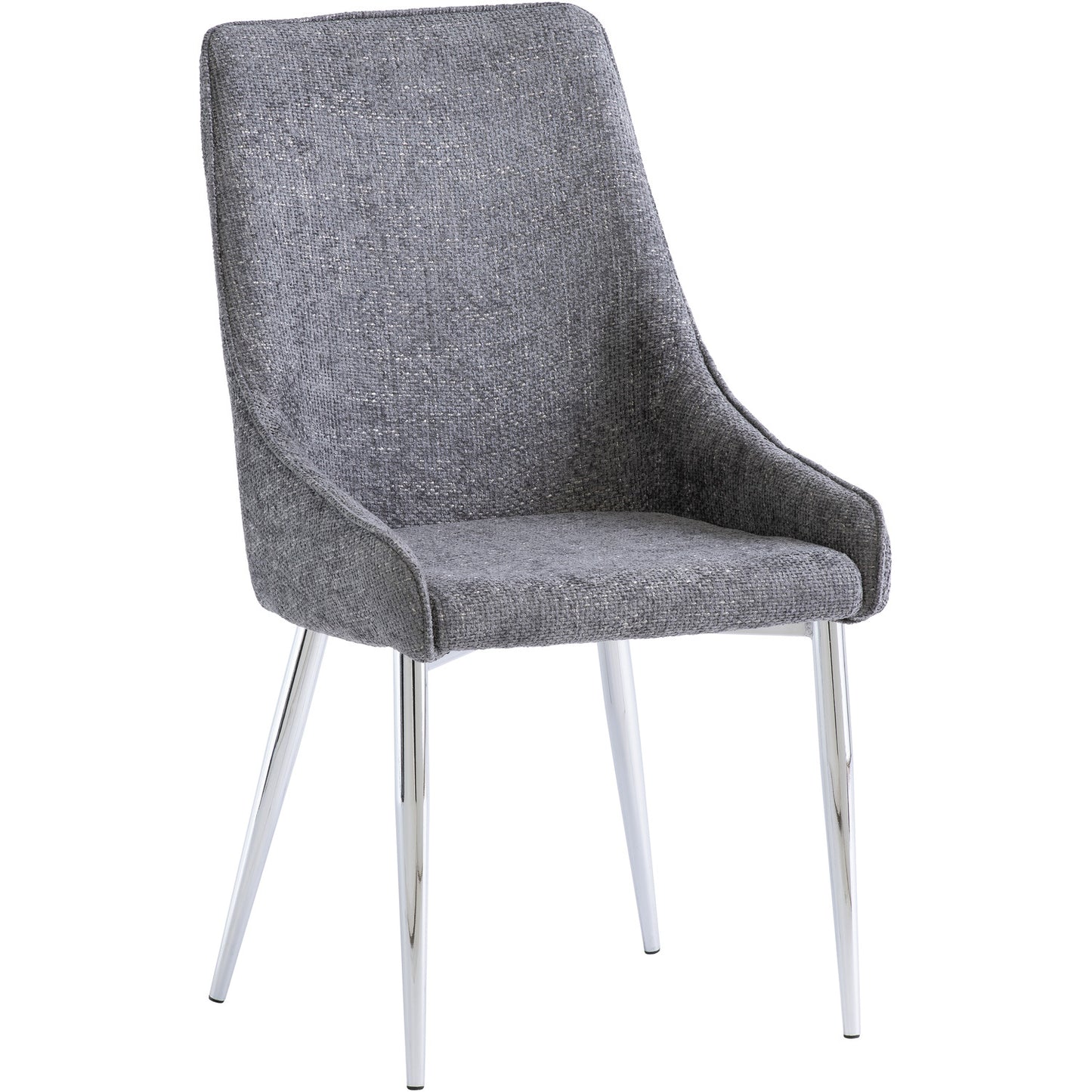 Rhone Textured Fabric Dining Chair Graphite