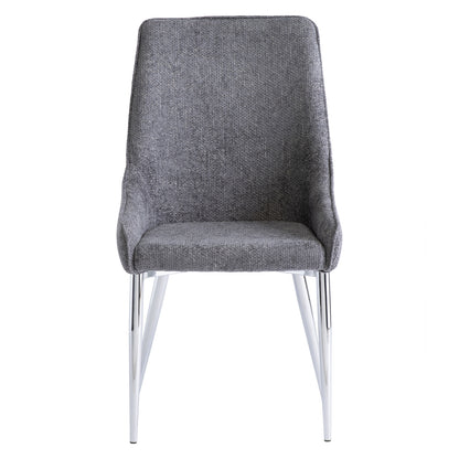 Rhone Textured Fabric Dining Chair Graphite