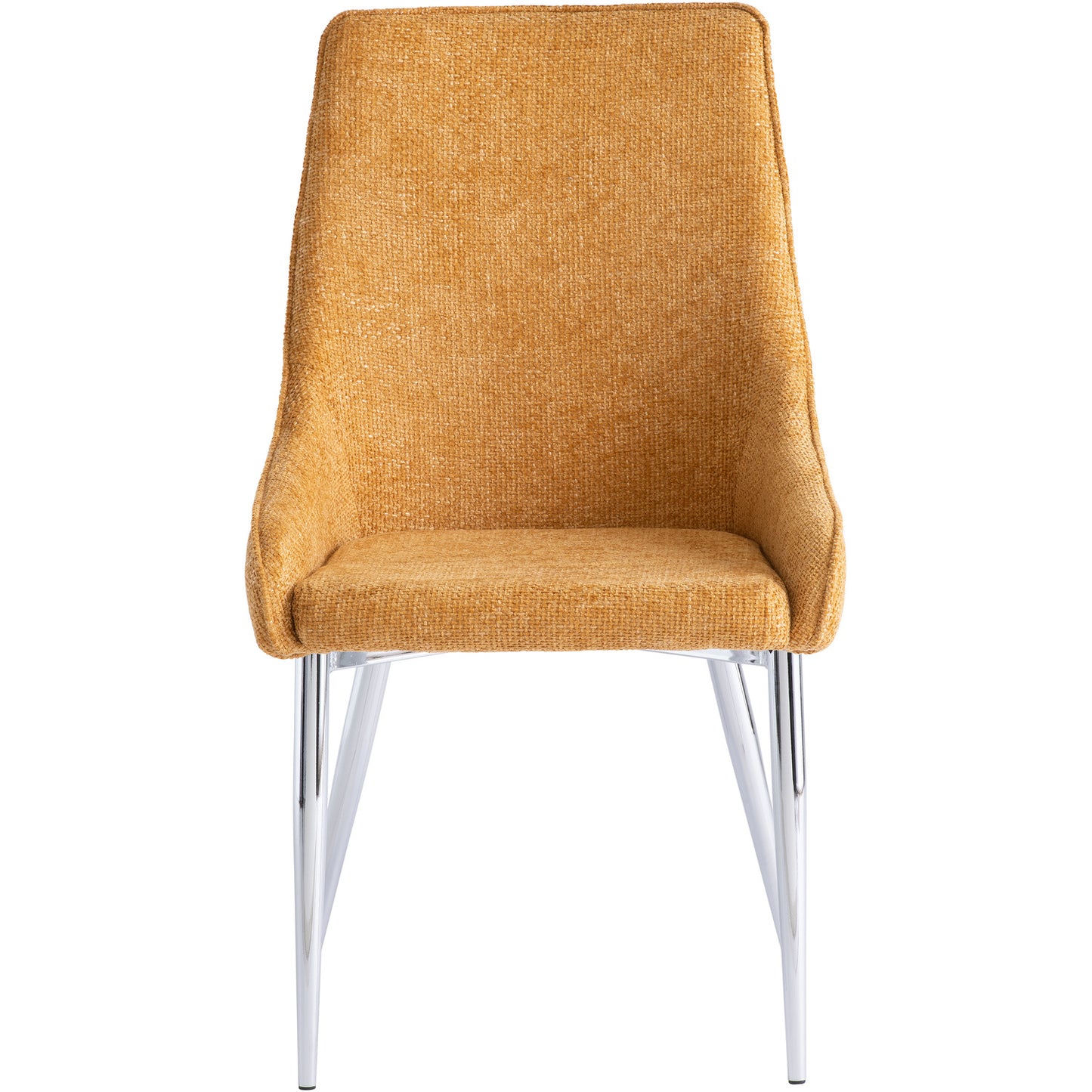 Rhone Textured Fabric Dining Chair Mustard