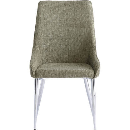 Rhone Textured Fabric Dining Chair Olive