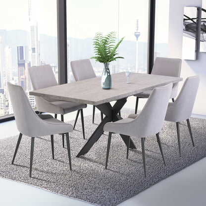 Rimini Dining Chair Fabric Grey