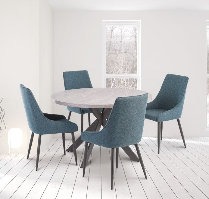 Rimini Light Rhine Grey 1.2m Round Dining Table