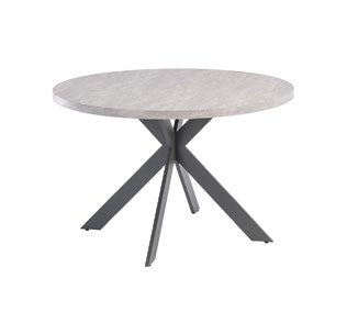 Rimini Light Rhine Grey 1.2m Round Dining Table