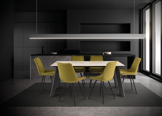 Ruby Kass Gold 1.8m Dining Table