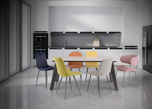Ruby Rebecca Grey 1.8m Dining Table