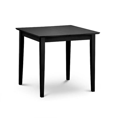 Rufford 80-120cm Black Dining table and 4 Black Coast Chairs