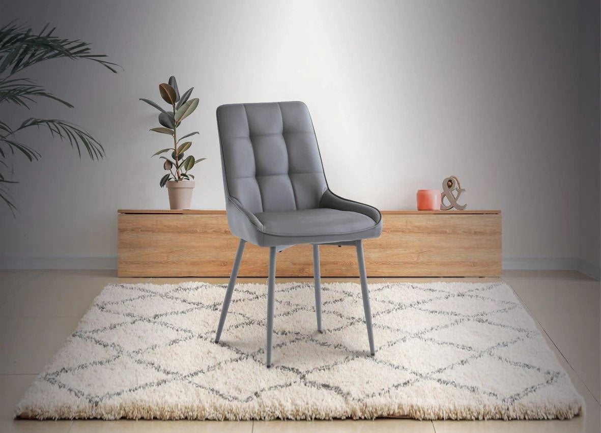 Serena Pu Dining Chair Grey