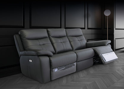 Stockholm Charcoal Armchair Electric Recliner