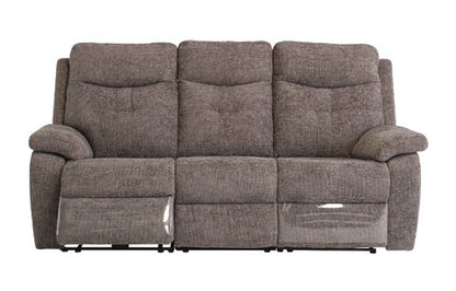 Stockholm Graphite Chanel 3 Seater Electric Sofa
