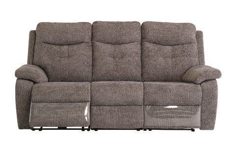 Stockholm Graphite Chanel 3 Seater Electric Sofa