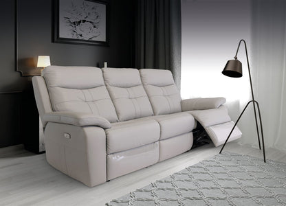 Stockholm Light Grey 2 Seater Electric Sofa