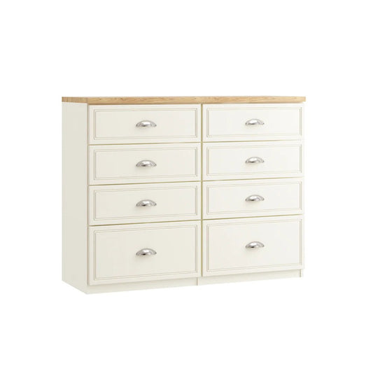 Vittoria 8 Drawer Twin Chest (Inc Two Deep Drawers)