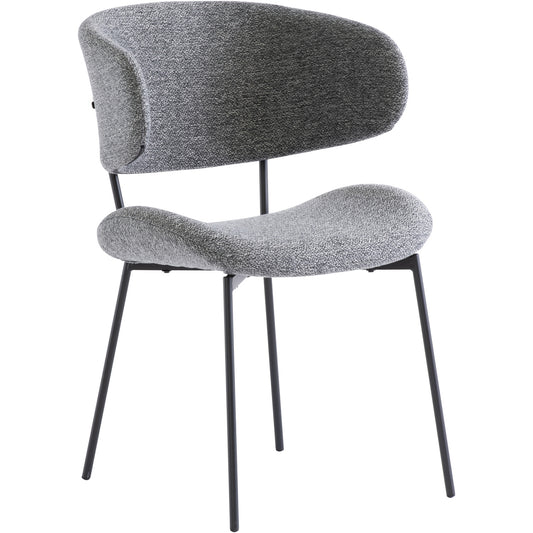 Willow Fabric Chair Dark Grey