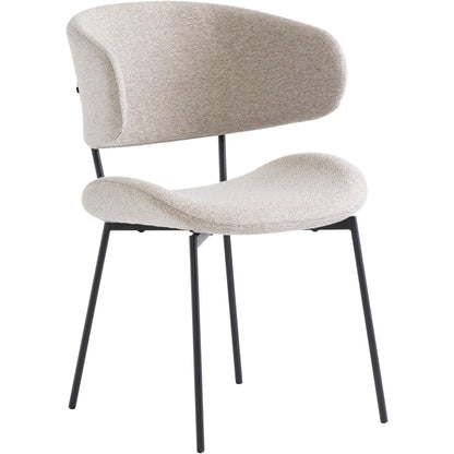 Willow Fabric Chair Linen Neutral
