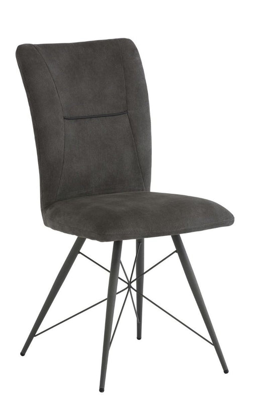 Amalfi Dining Chair Grey Fabric